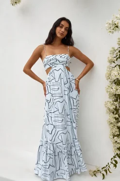 Times Have Changed Maxi Dress White