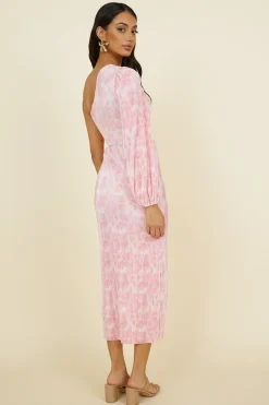 Timing Of It All Maxi Dress Pink