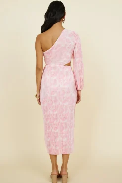 Timing Of It All Maxi Dress Pink