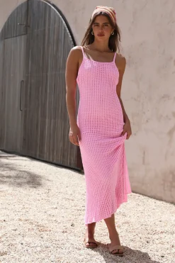 To Be Mine Maxi Dress Pink