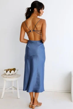 Touch The Sky Maxi Dress Blue