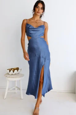 Touch The Sky Maxi Dress Blue