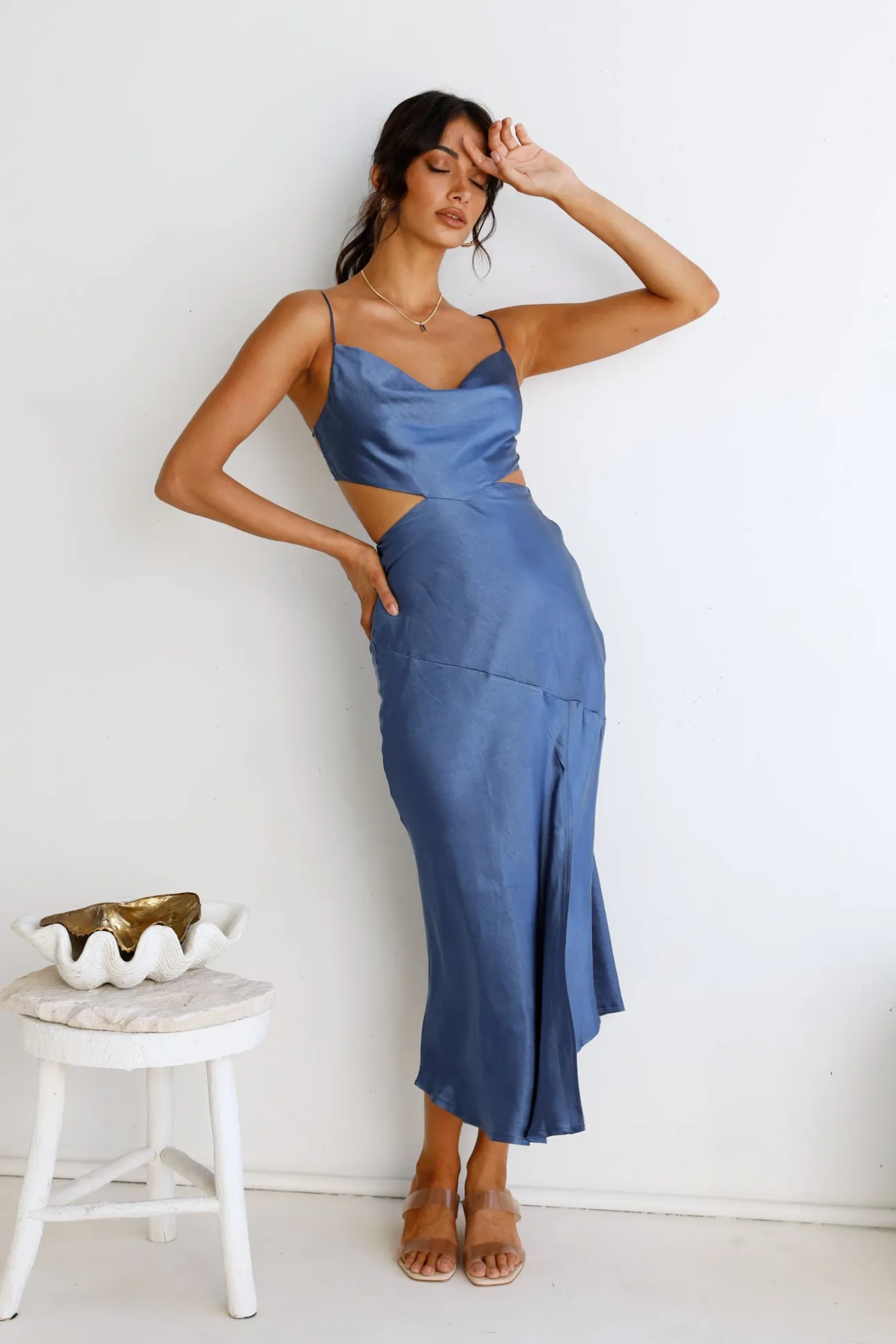 Touch The Sky Maxi Dress Blue