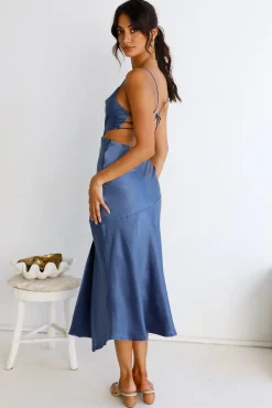 Touch The Sky Maxi Dress Blue