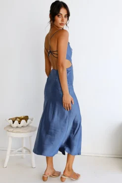 Touch The Sky Maxi Dress Blue