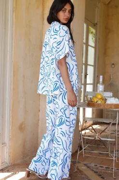 Tranquility Linen Pants Blue