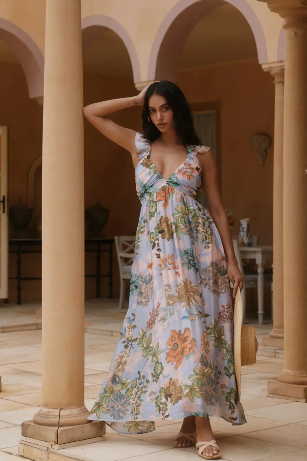 Tropical Bloom Maxi Dress Floral