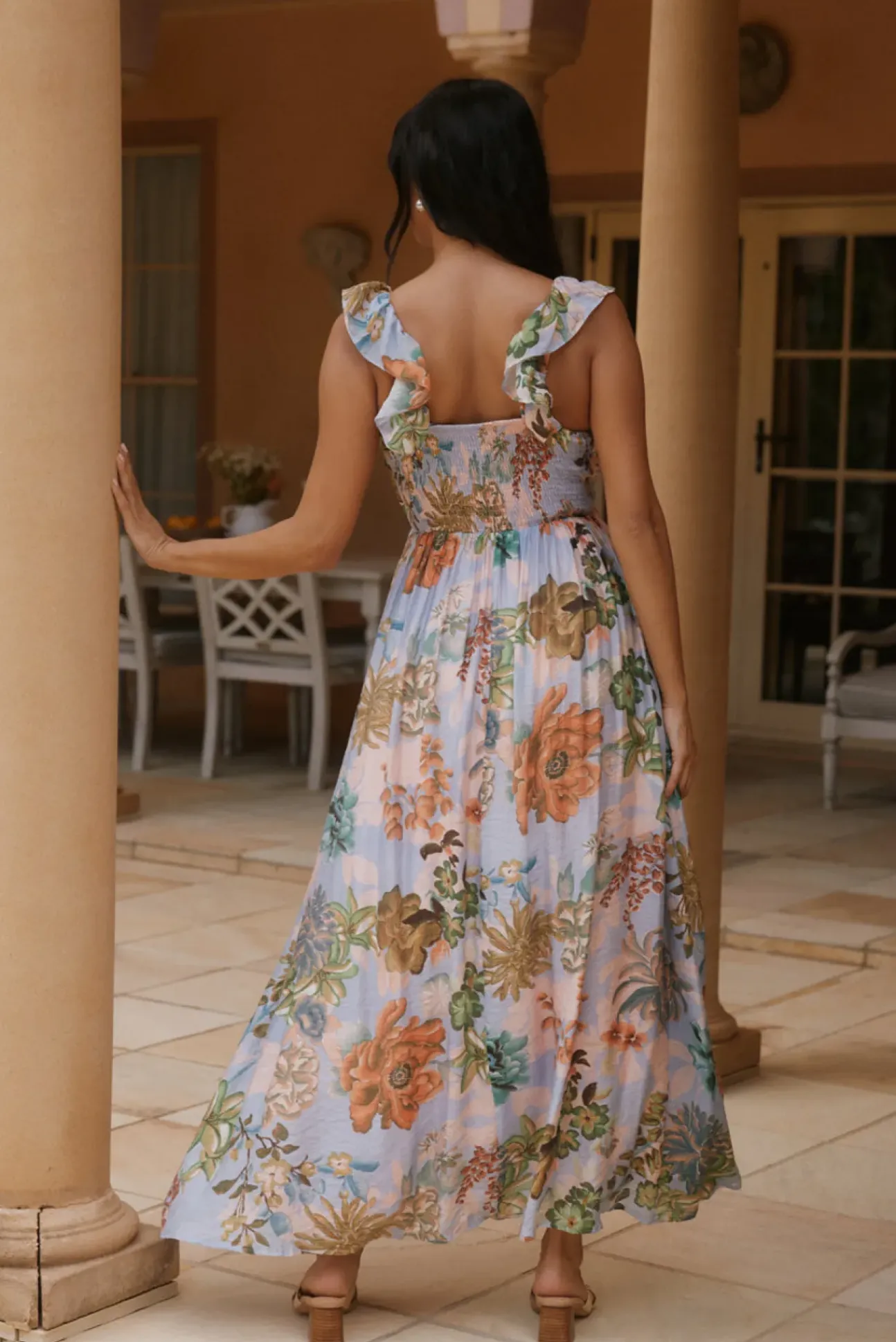Tropical Bloom Maxi Dress Floral