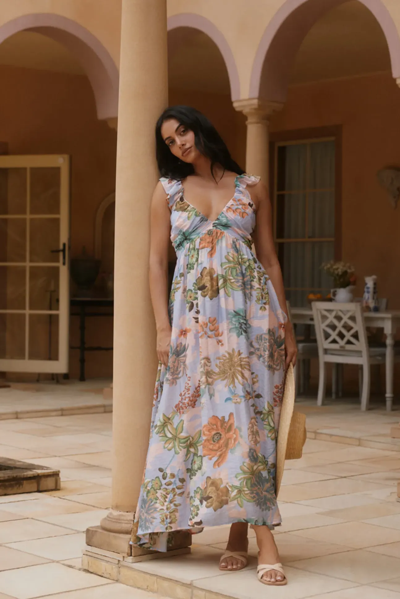 Tropical Bloom Maxi Dress Floral