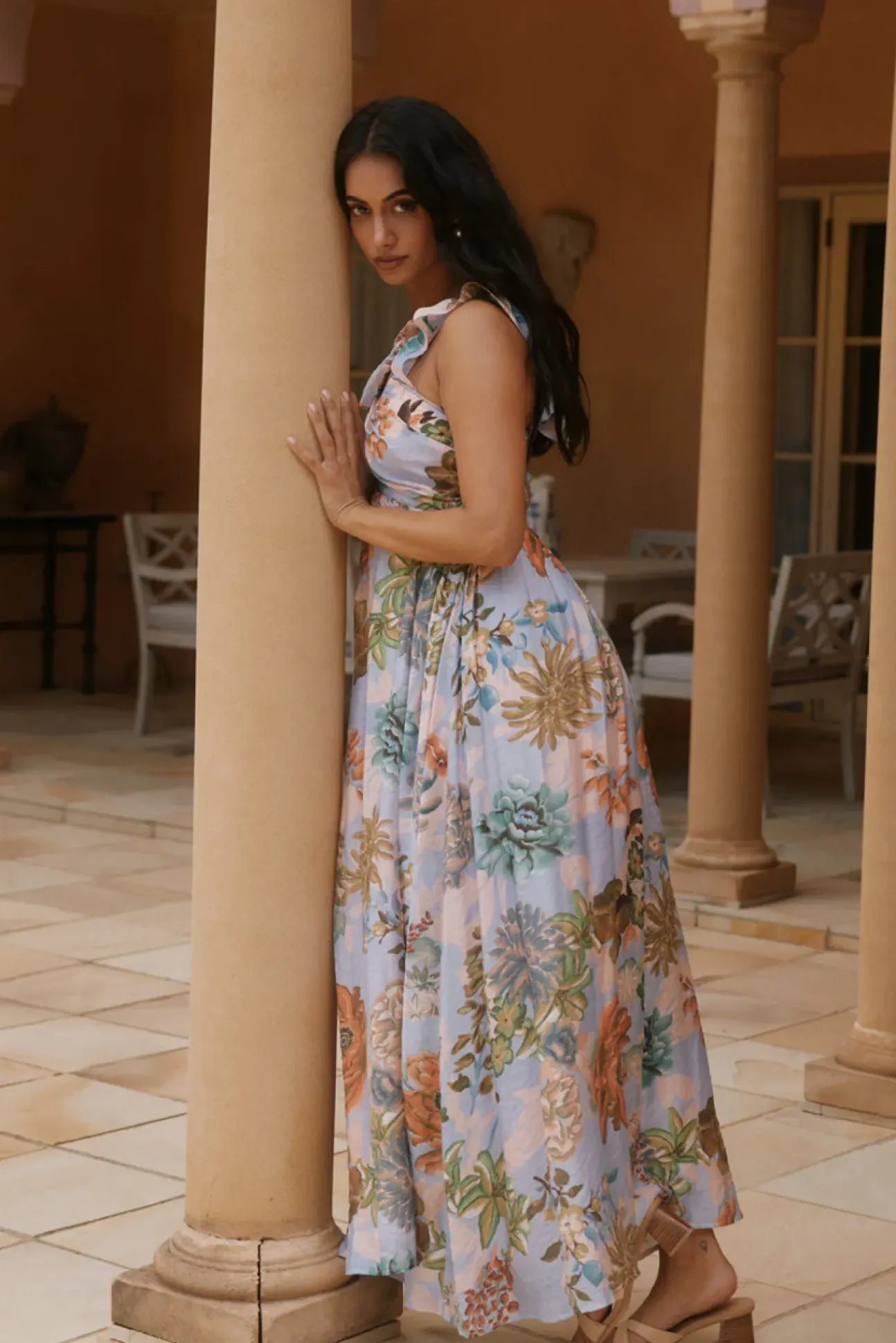 Tropical Bloom Maxi Dress Floral