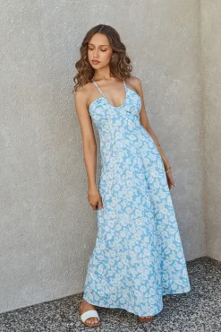 Tropicana Maxi Dress Blue