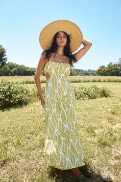 Tropic Trails Maxi Dress Green