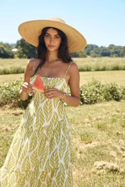 Tropic Trails Maxi Dress Green