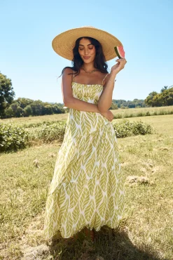 Tropic Trails Maxi Dress Green