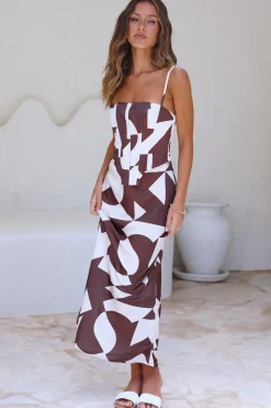 True Lovers Maxi Skirt Brown