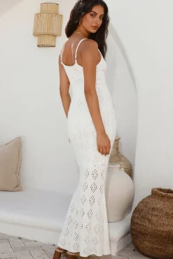 Tuning In Maxi Dress White