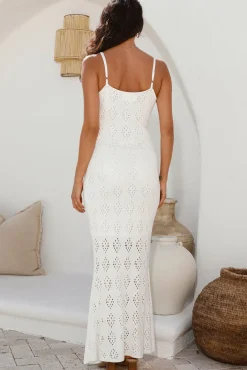 Tuning In Maxi Dress White