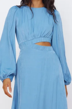 Up All Night Maxi Dress Blue