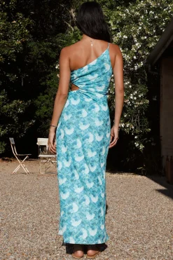 Utopia Mesh Maxi Dress Green