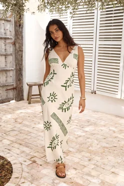 Vacation Calling Maxi Dress Green