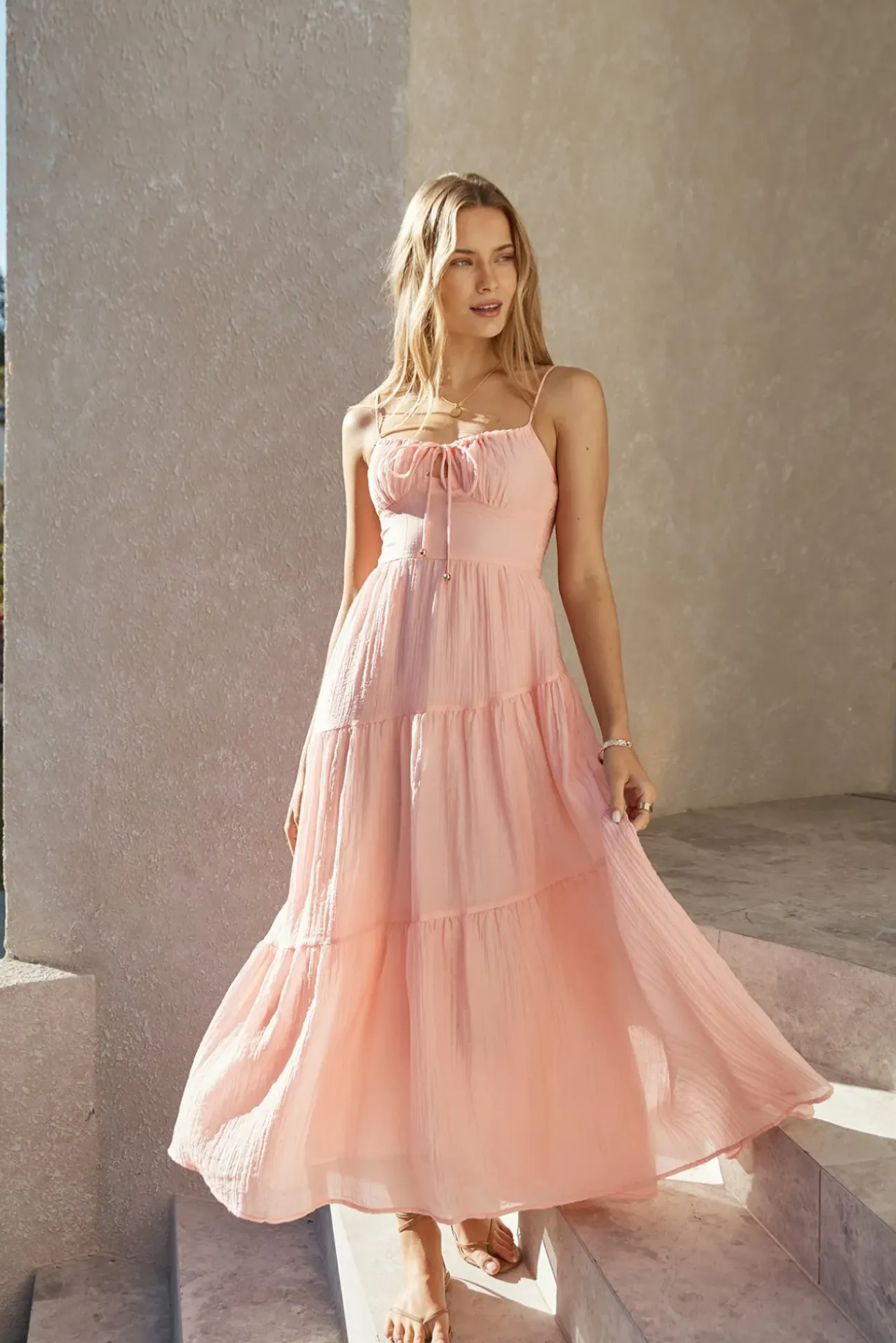 Vacay Breeze Maxi Dress Pink