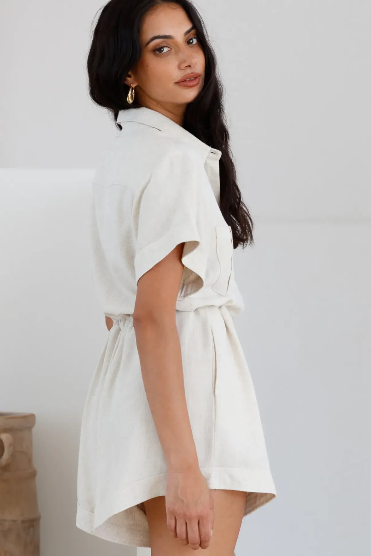 Viamo Romper Beige