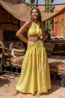 Villasi Crop Top Yellow