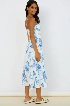 Violet Skies Midi Dress Blue
