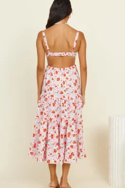 Vivid Daydreams Maxi Dress Pink