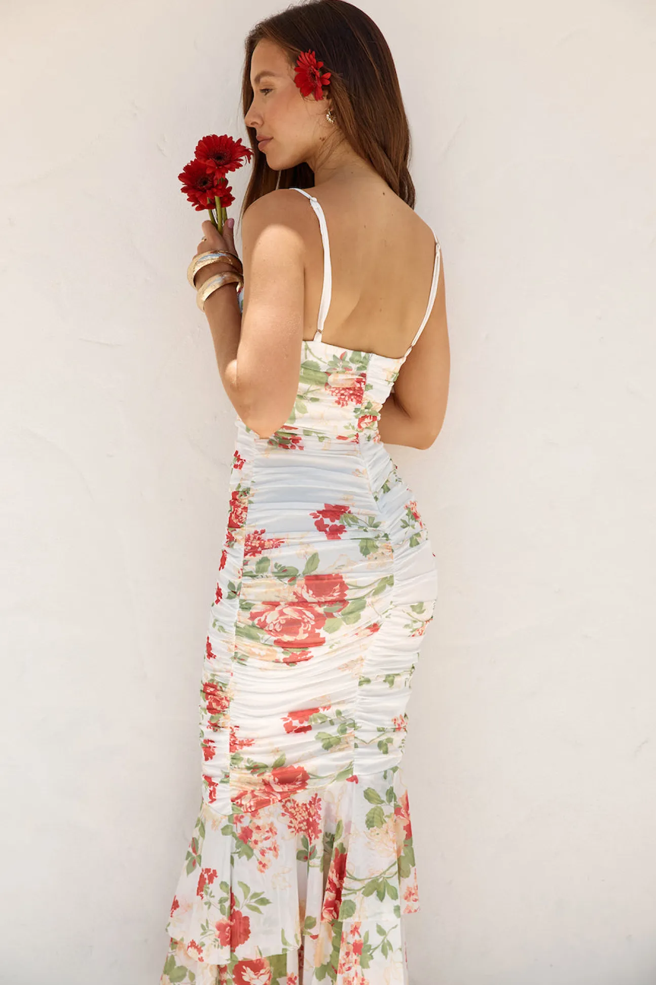Wander Beyond Mesh Maxi Dress Floral