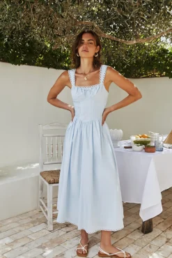 Wandering Soul Maxi Dress Blue