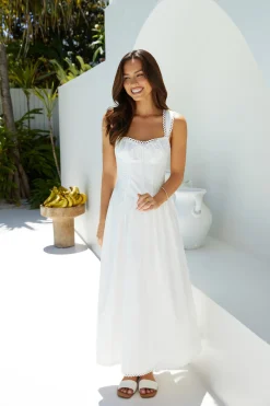 Wandering Soul Maxi Dress White