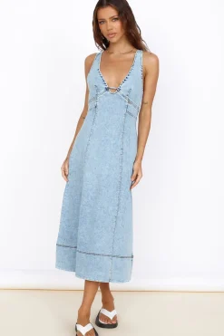 Wanting You Midi Dress Denim
