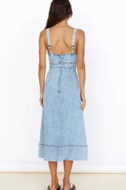 Wanting You Midi Dress Denim