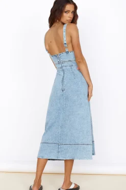 Wanting You Midi Dress Denim