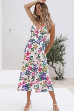 Want You Back Midi Dress Multi