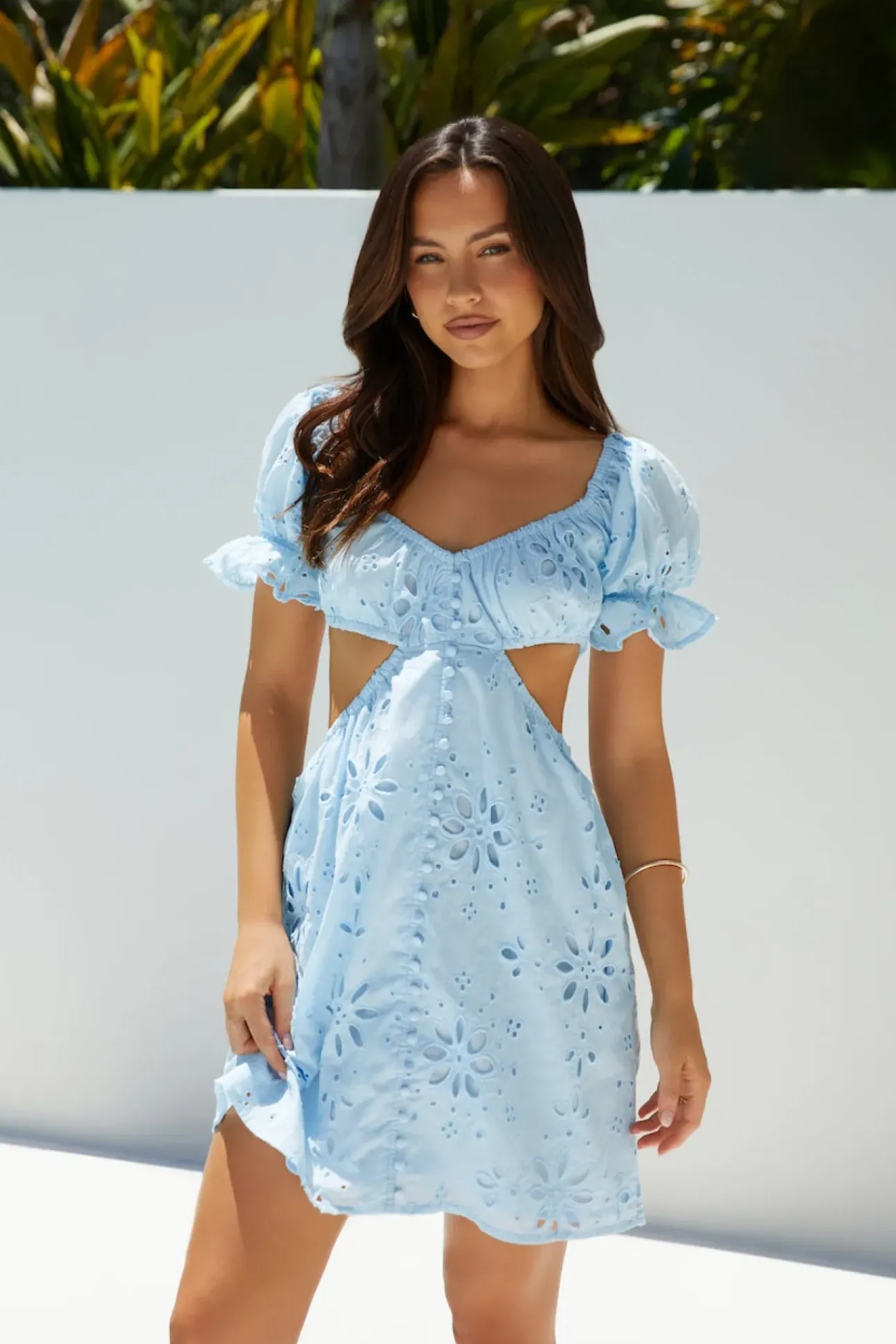 Warm Wishes Mini Dress Blue