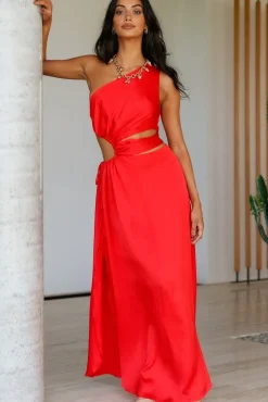 We Got This Feeling Maxi Dress Red