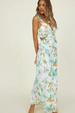 West Coast Drive Maxi Dress Green
