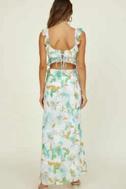 West Coast Drive Maxi Dress Green