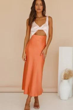 When You Breathe Maxi Dress Orange