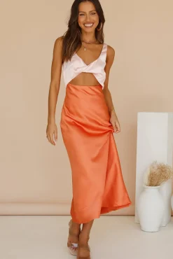 When You Breathe Maxi Dress Orange