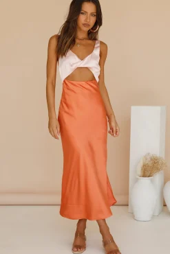 When You Breathe Maxi Dress Orange