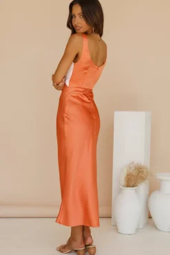 When You Breathe Maxi Dress Orange