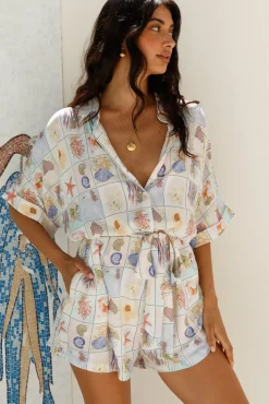 Where It Begins Romper Multi