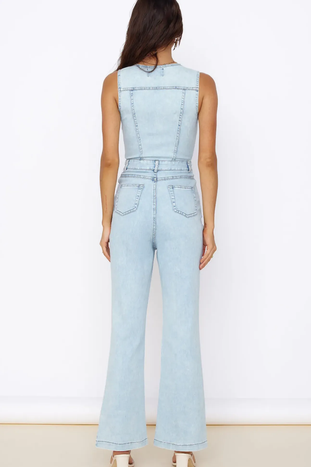 Wherever I Go Jumpsuit Blue Denim