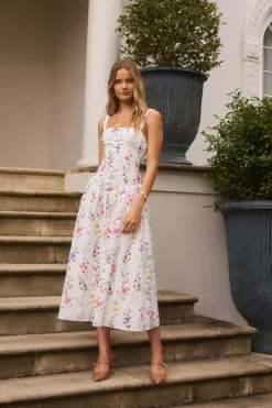 Whimsical Charm Maxi Dress Print