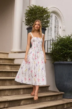 Whimsical Charm Maxi Dress Print