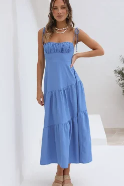 Wild Breeze Maxi Dress Blue