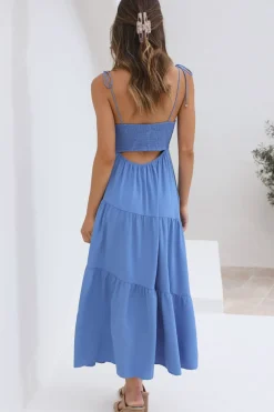 Wild Breeze Maxi Dress Blue